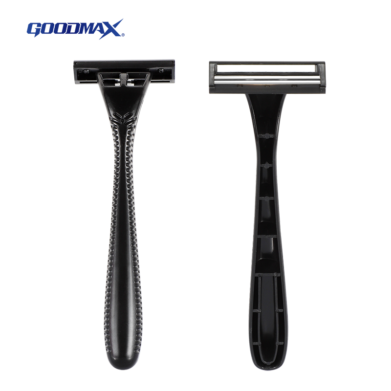 Plastic Handle Razor China Plastic handle economy three blade men disposable Razor SL-3020TL ...