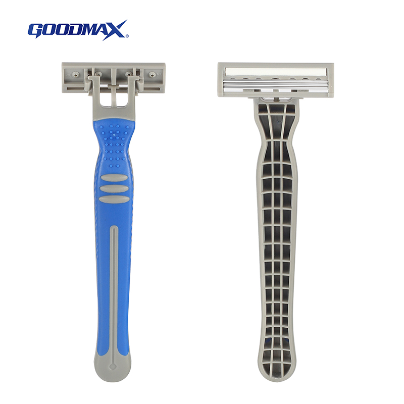 3 Side Razor China High Quality Stainless Steel Men Shaving Disposable razor Triple ...