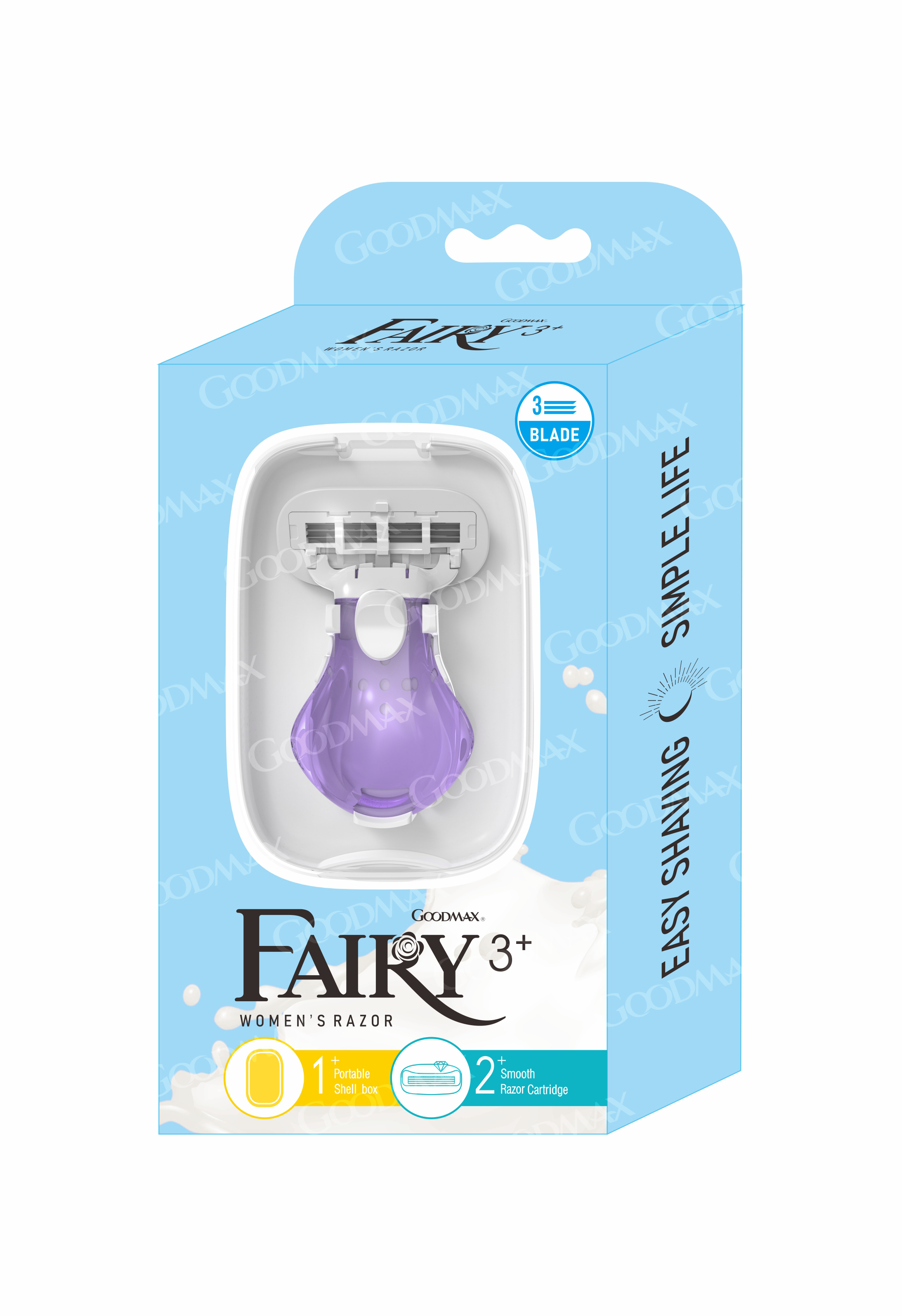 8309 盒子款 1+2个头-紫色