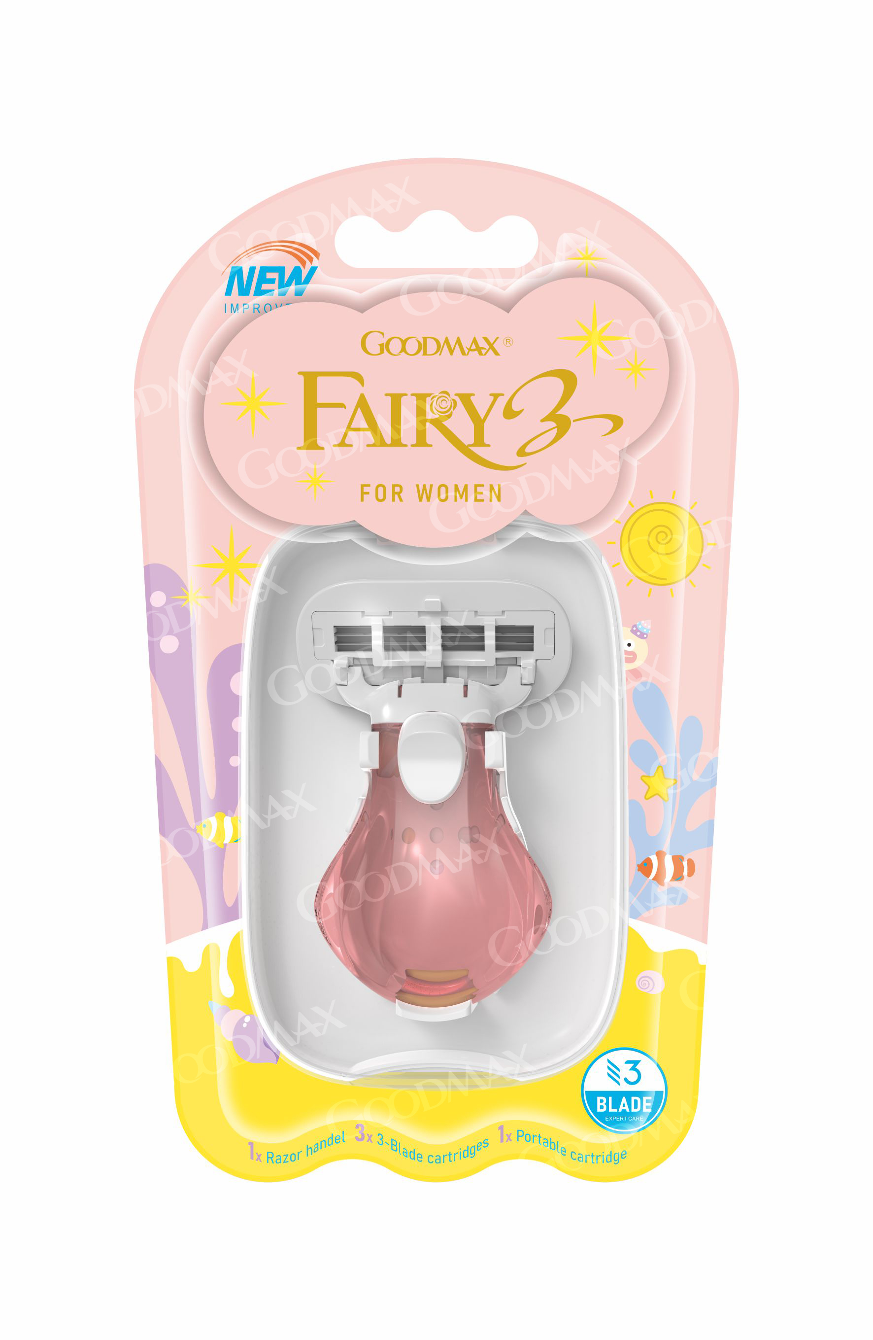 8609 1+3个头橘粉色