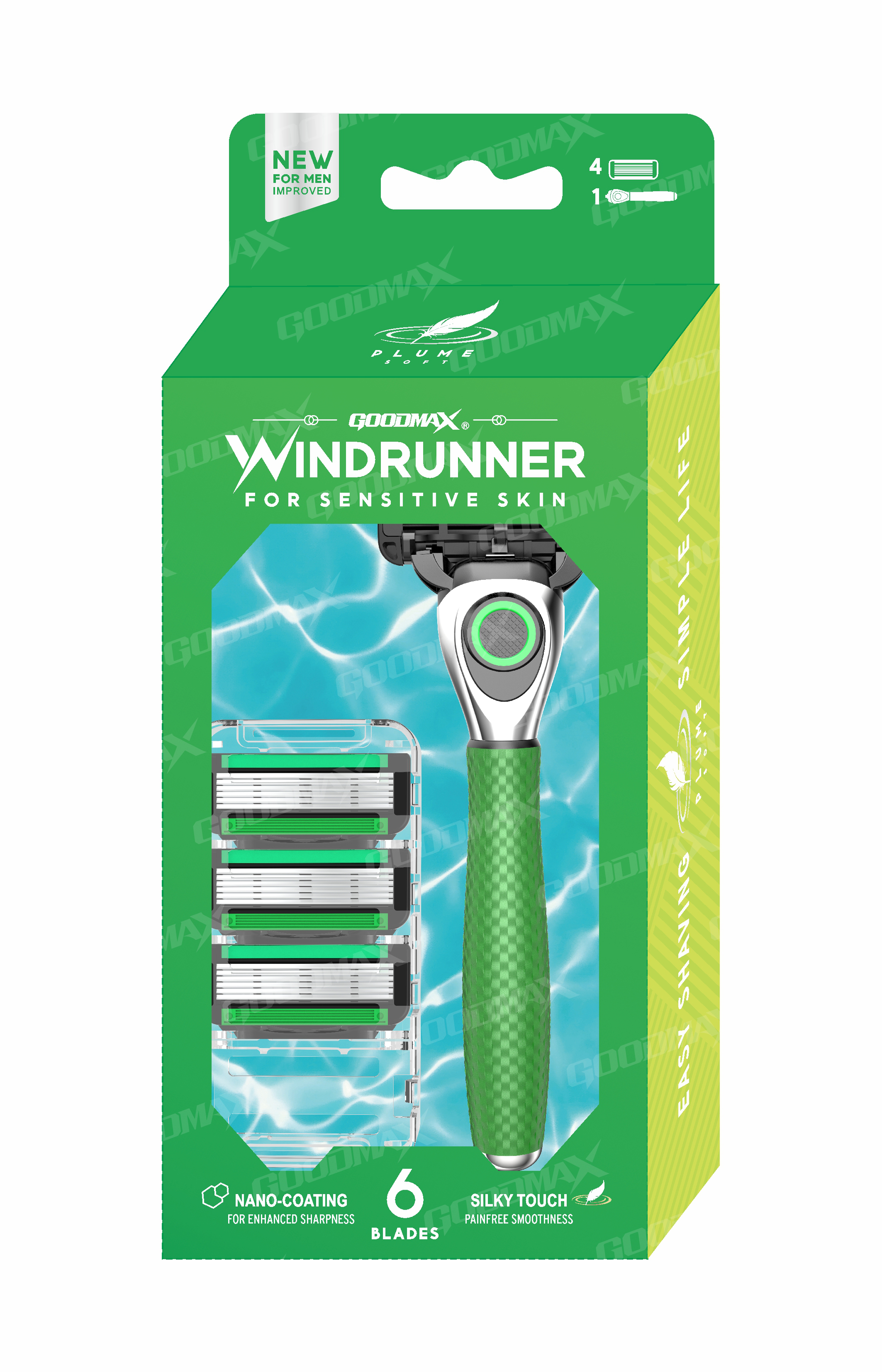 8616 1+4个头-绿色