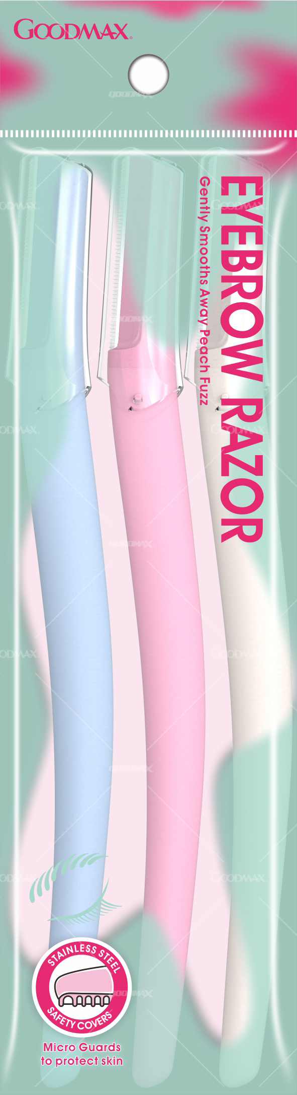 修眉刀-8802-袋子-套三